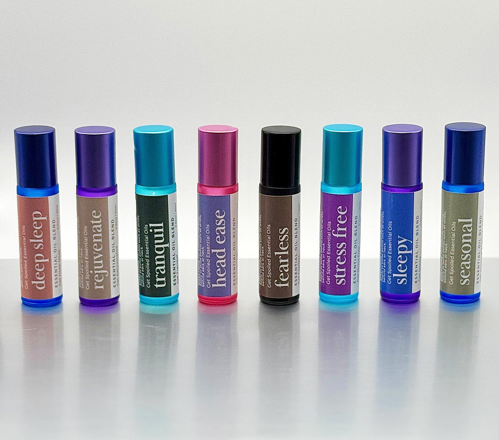 Essential Oil Roll On Set: Aromatherapy for Sleep, Stress, Confidence, Relaxation