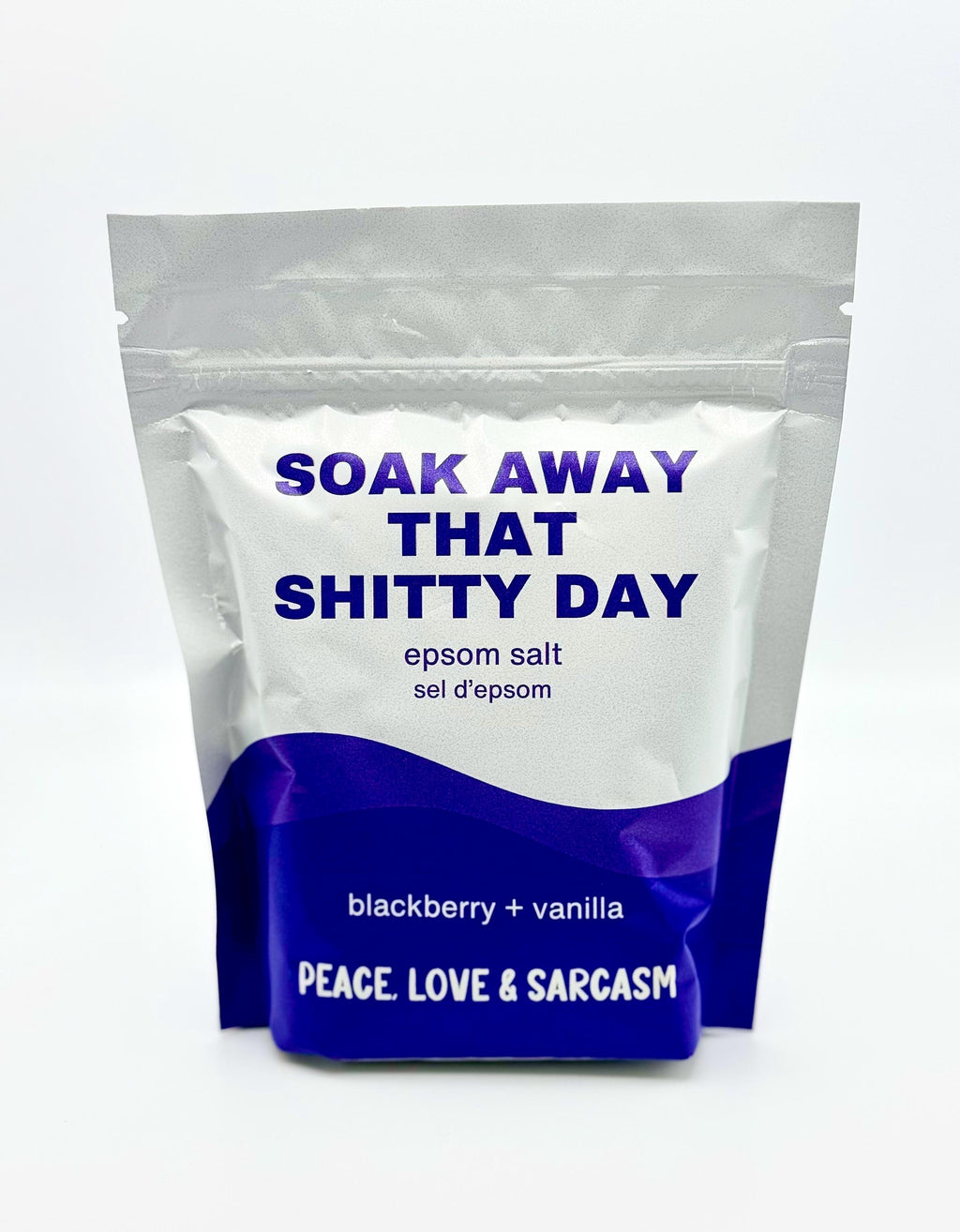 Soak Away That Shitty Day Epsom Salt Soak and Bath Bomb/Shower Steamer Gift Set