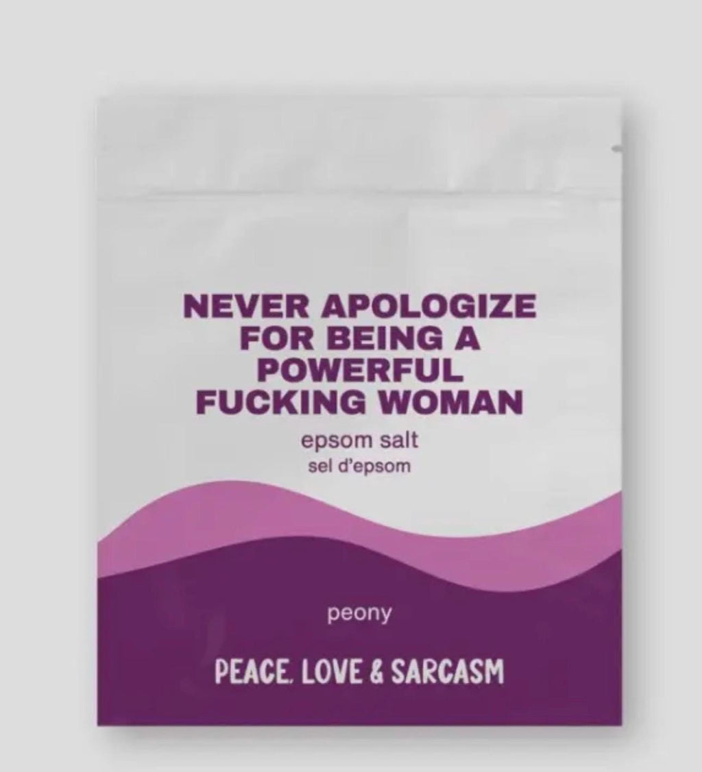 Never Apologize Epsom Salt Soak – Funny Self-Care Spa Gift