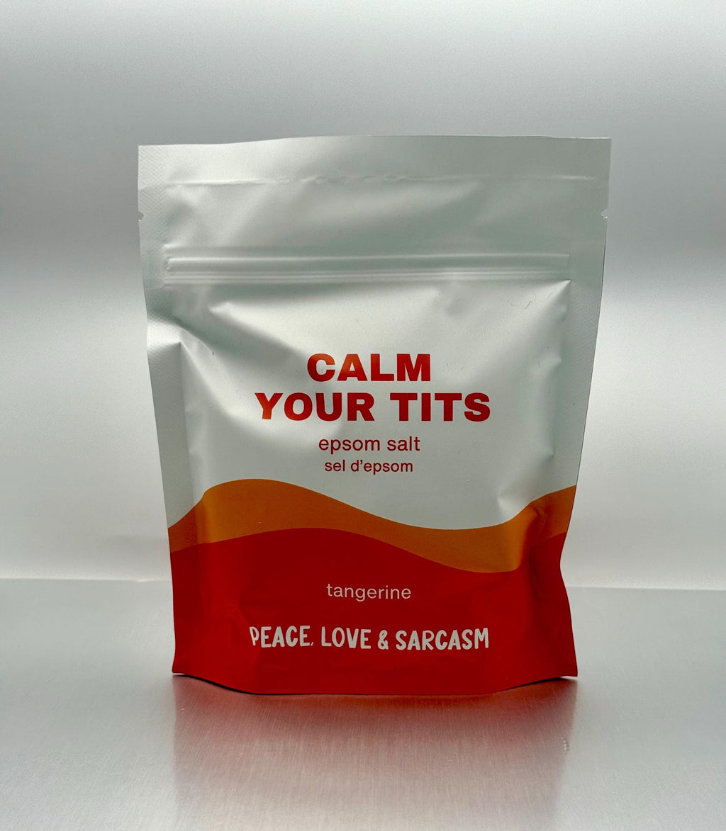 Calm Your Tits Epsom Salt Soak and Bath Bomb/Shower Steamer Gift Set