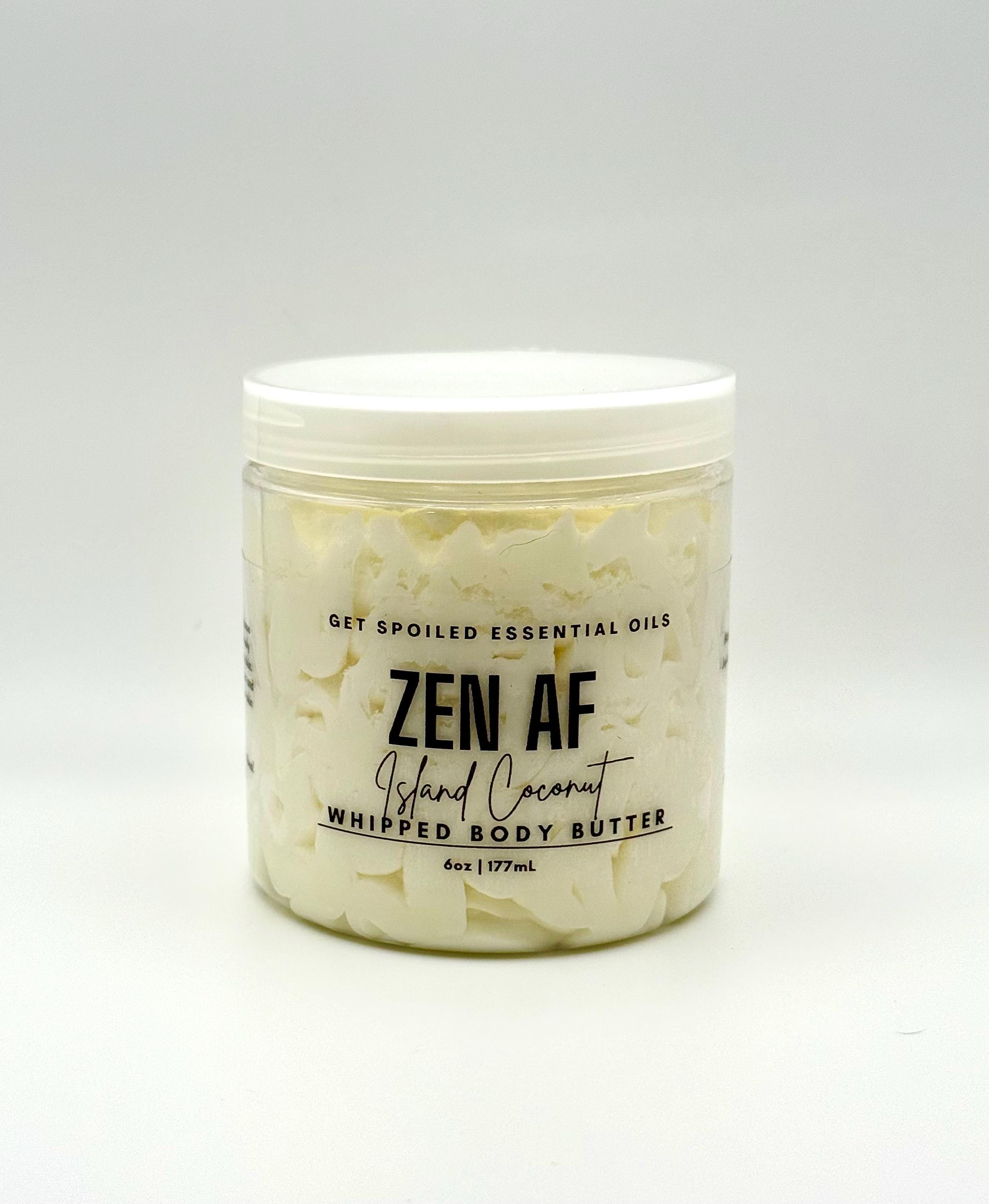 Zen AF Whipped Foaming Sugar Scrub & Body Butter – Exfoliating, Moisturizing, Spa Gift for Her