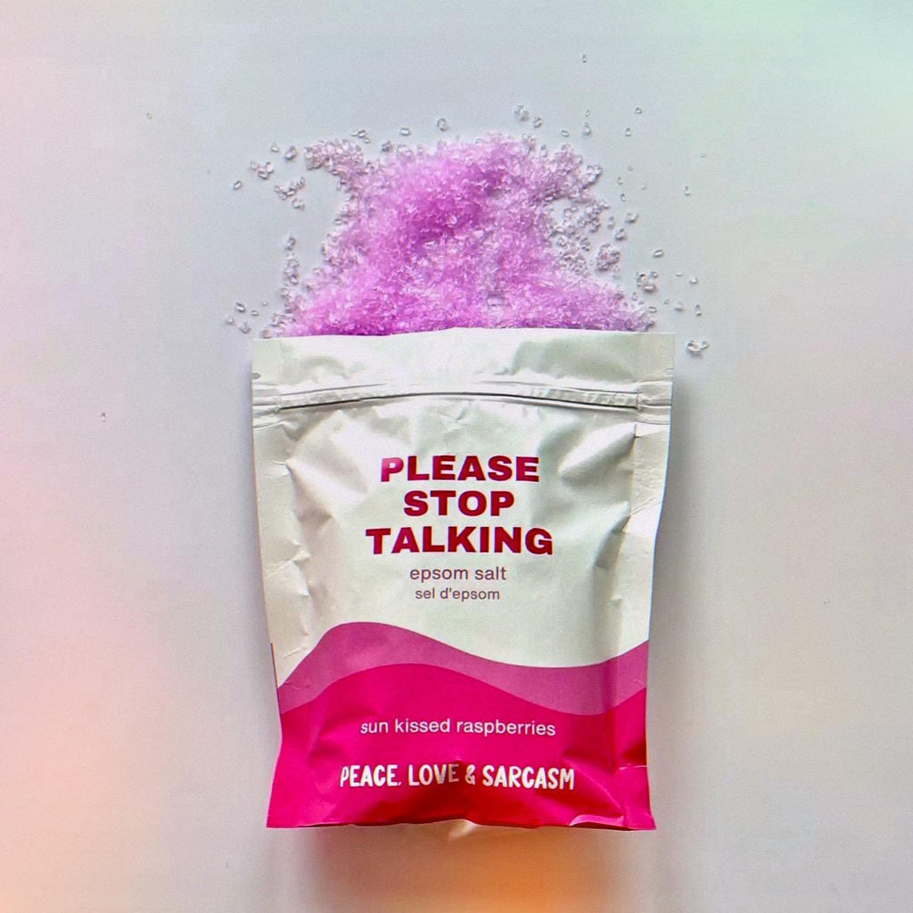 Stop Talking Epsom Salt Soak and Bath Bomb/Shower Steamer Gift Set