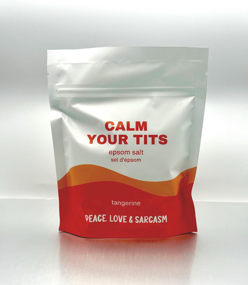 Calm Your Tits Epsom Salt – Tangerine Scented - Stress Relief Bath Soak