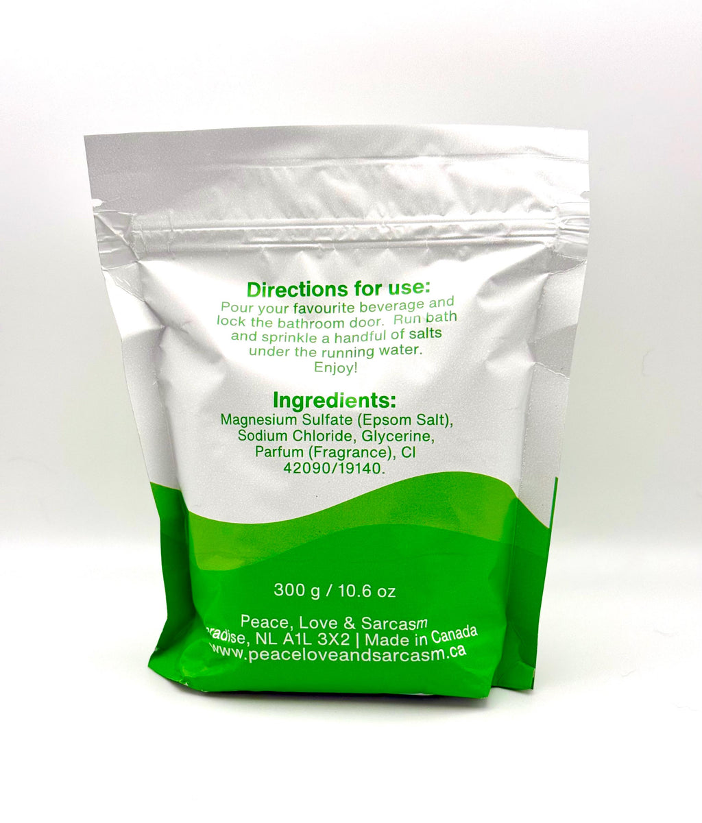 Hungover As Hell Epsom Salt Soak – Funny Hangover Recovery Bath, Cucumber Mint