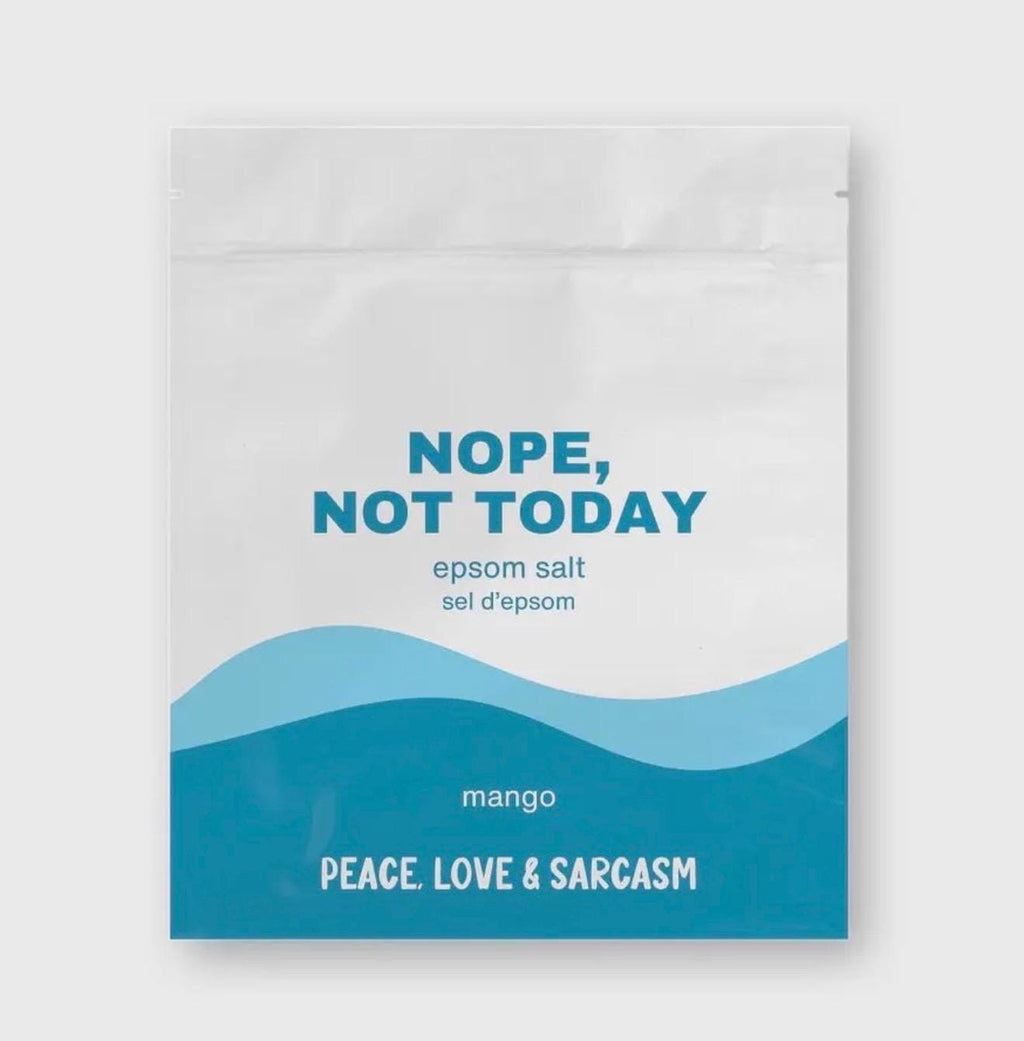 Not Today Epsom Salt Soak, Funny Self-Care Gift, Stress Relief Bath, Mango Scented