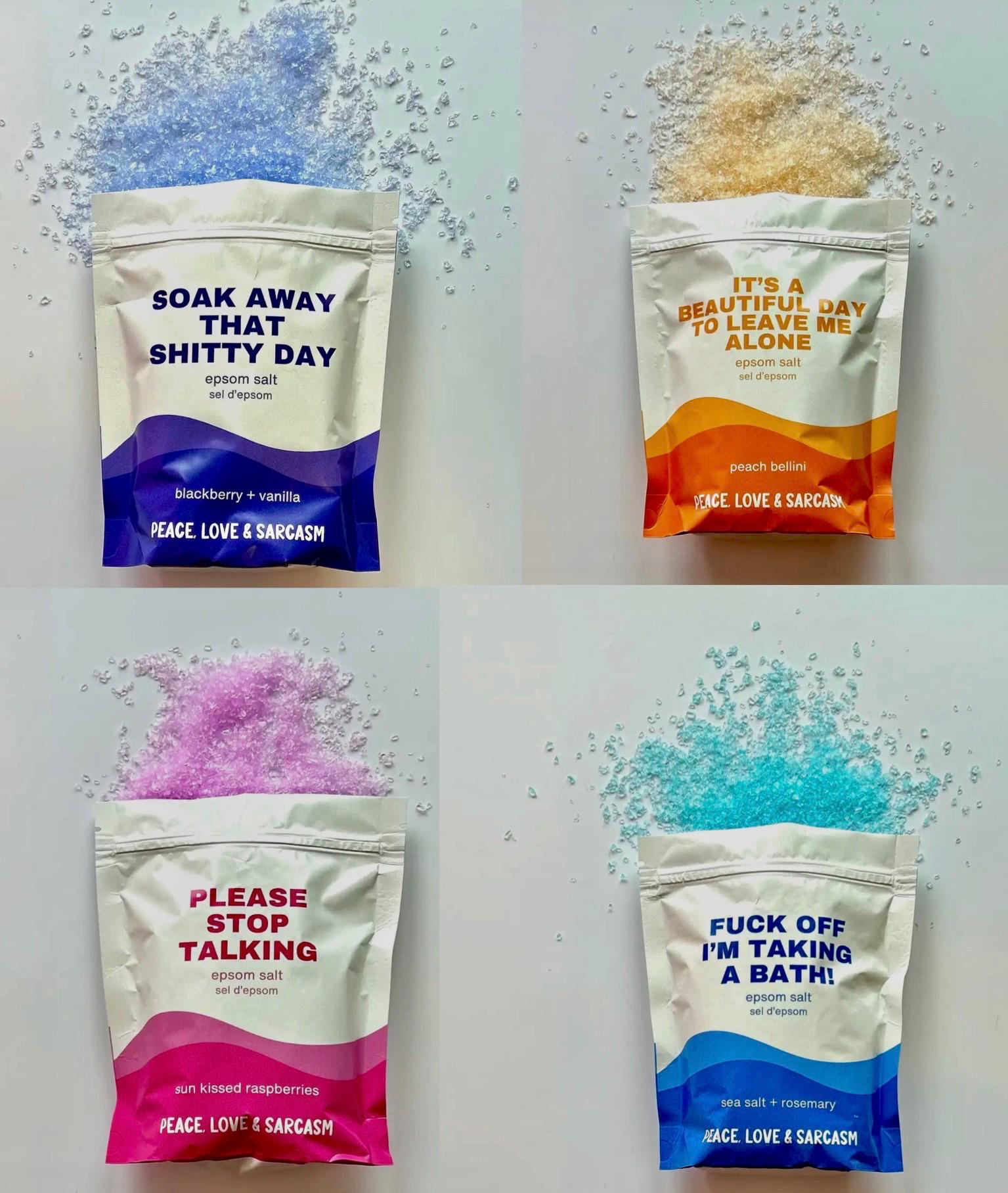 Sassy Epsom Salt Gift Set – Funny Self Care