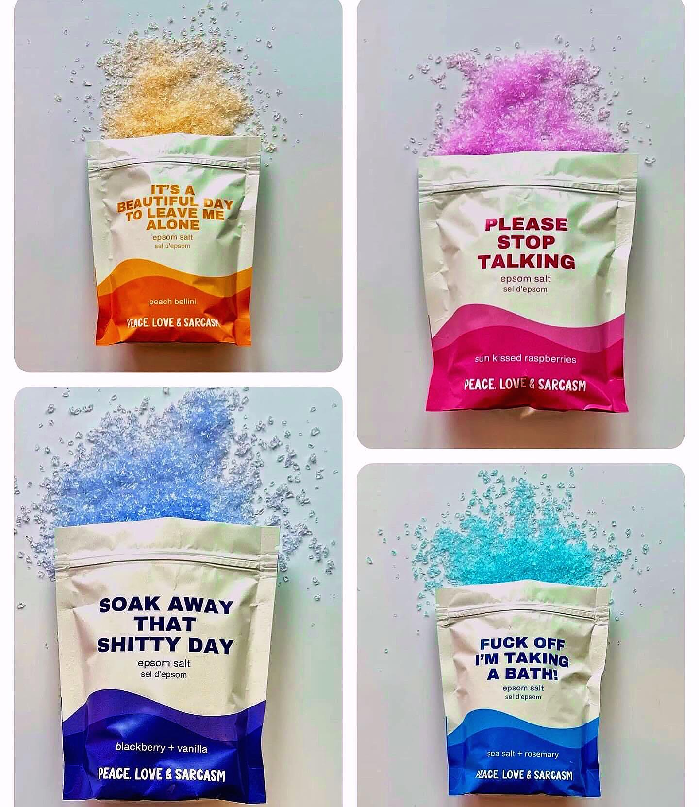 Sassy Epsom Salt Gift Set – Funny Self Care
