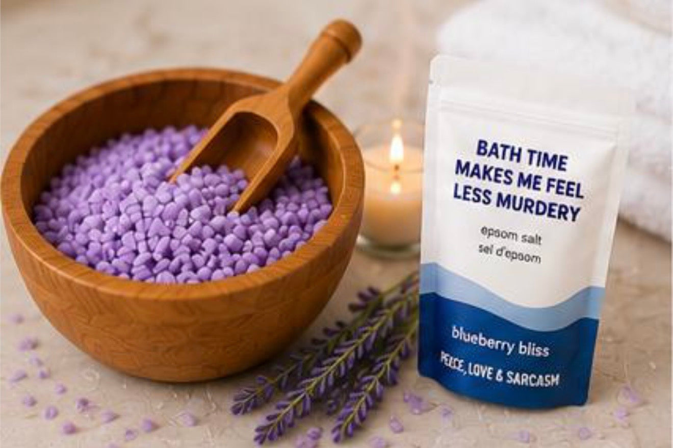 Perimenopause Survival Bath Salt Kit, Funny Menopause Self-Care Gift Box