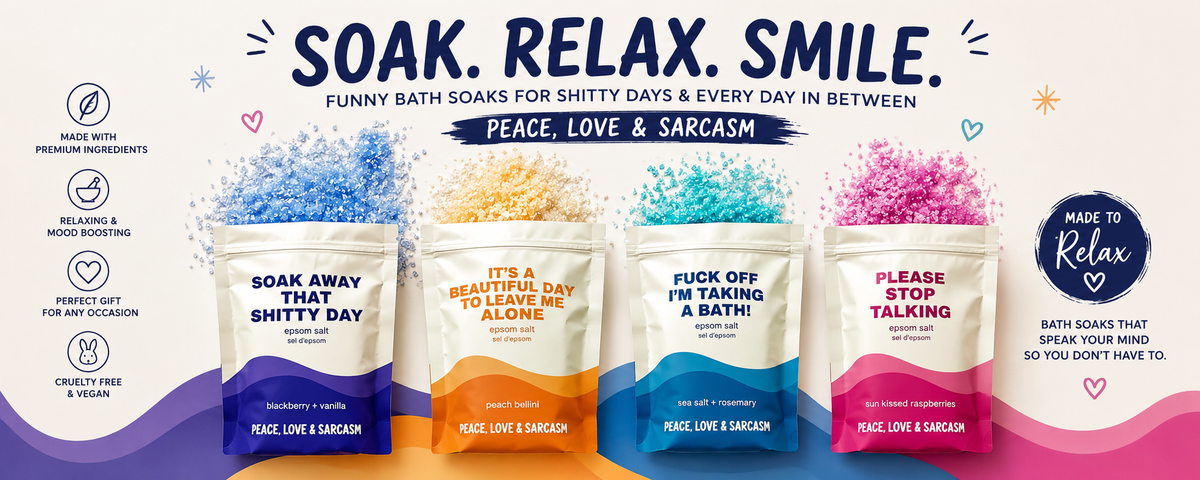 Sassy Epsom Salt Gift Set – Funny Self Care