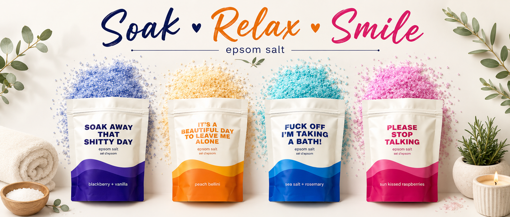 Sassy Epsom Salt Gift Set – Funny Self Care