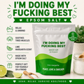 Doing My Best Epsom Salt Bath Soak – Lime Margarita Scent, Self-Care Relaxation
