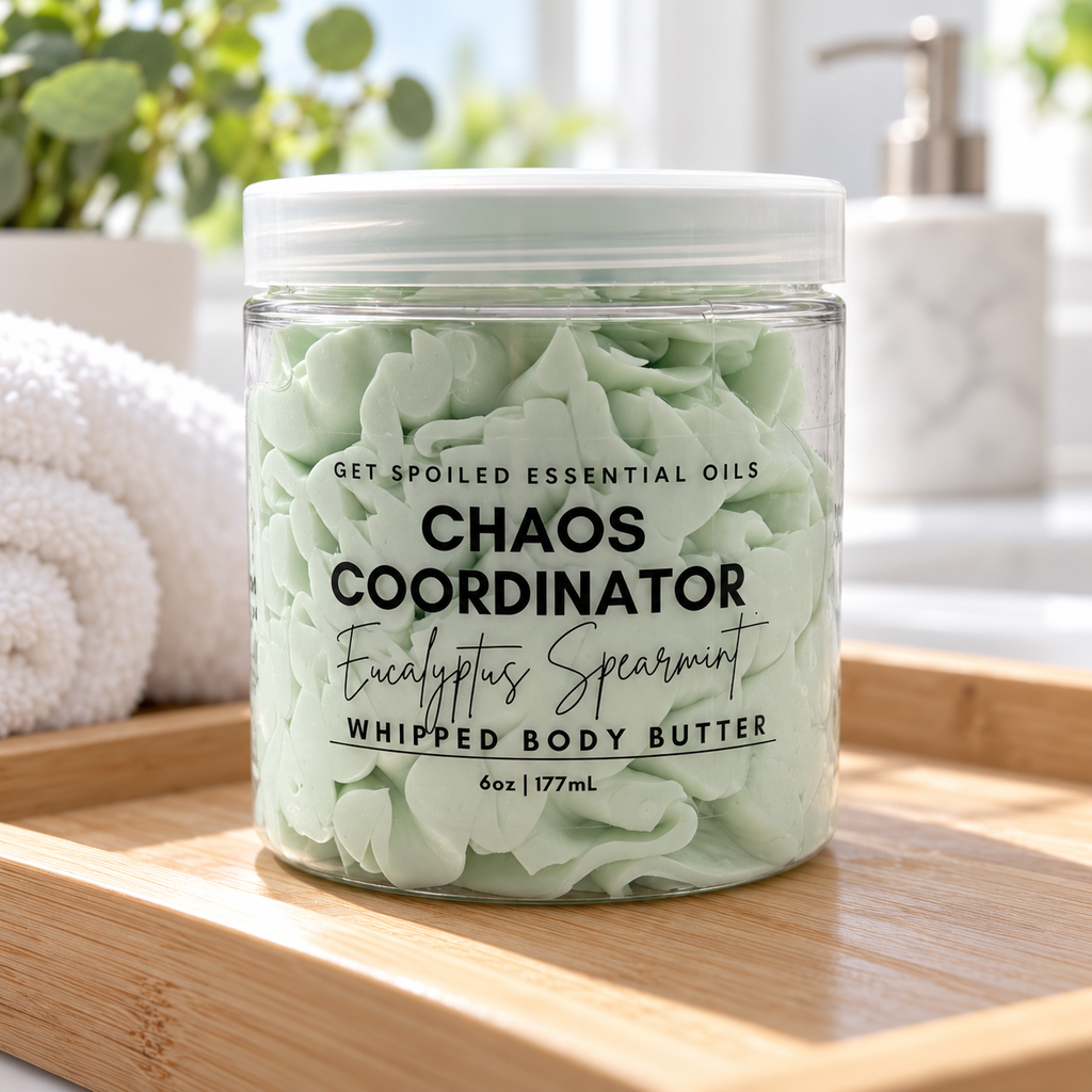 Chaos Coordinator Self Care Duo, Eucalyptus Spearmint Sugar Scrub and Body Butter Gift Set