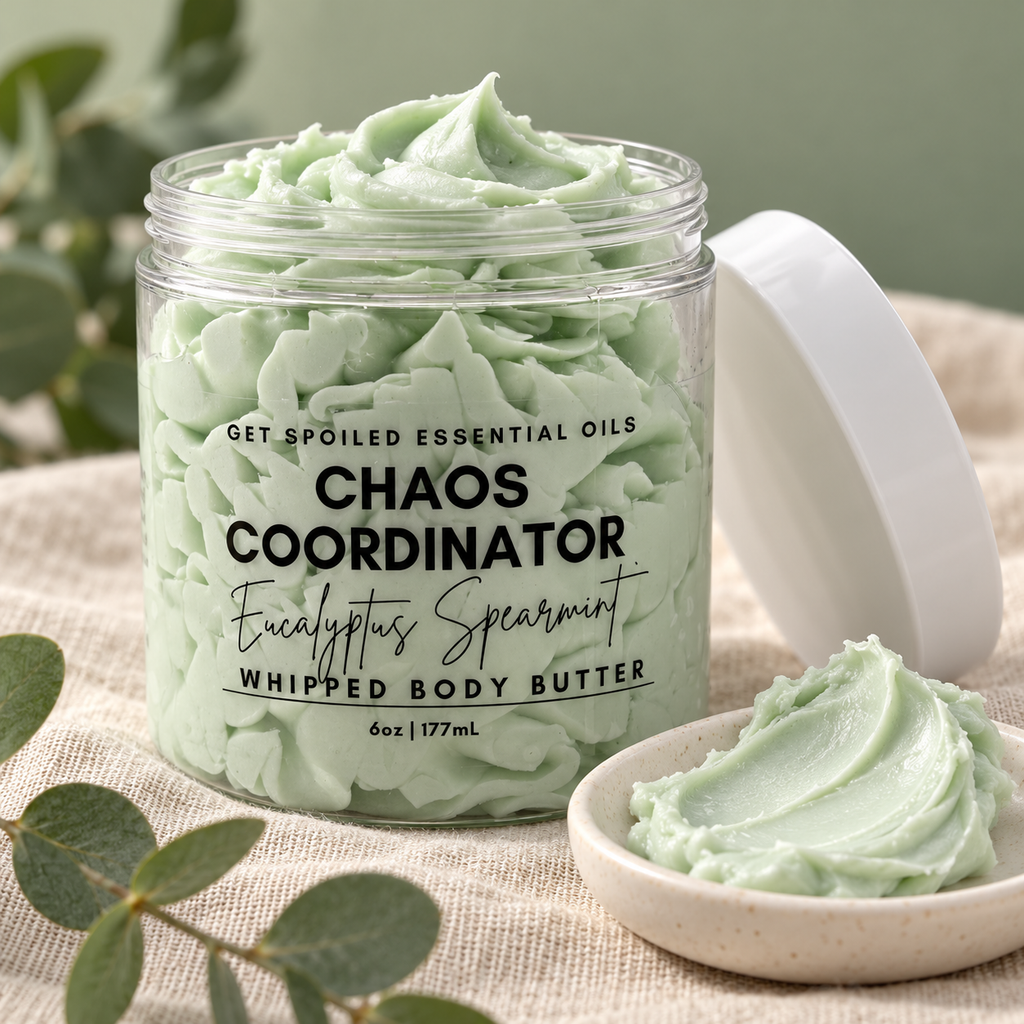 Chaos Coordinator Self Care Duo, Eucalyptus Spearmint Sugar Scrub and Body Butter Gift Set