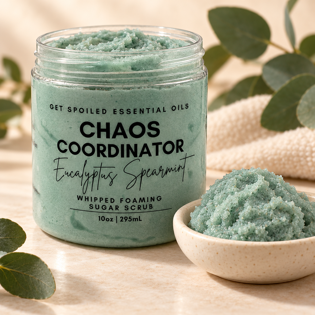 Chaos Coordinator Whipped Foaming Sugar Scrub in Eucalyptus Spearmint