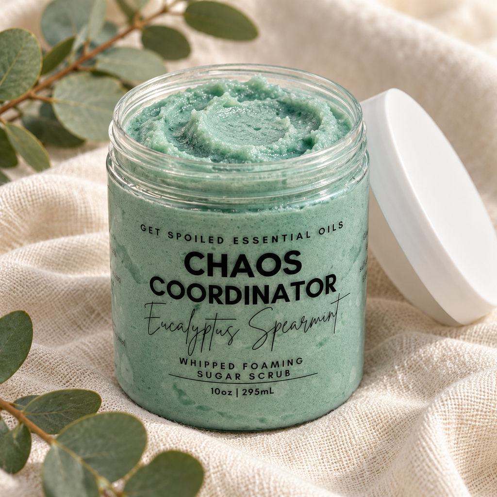 Chaos Coordinator Self Care Duo, Eucalyptus Spearmint Sugar Scrub and Body Butter Gift Set