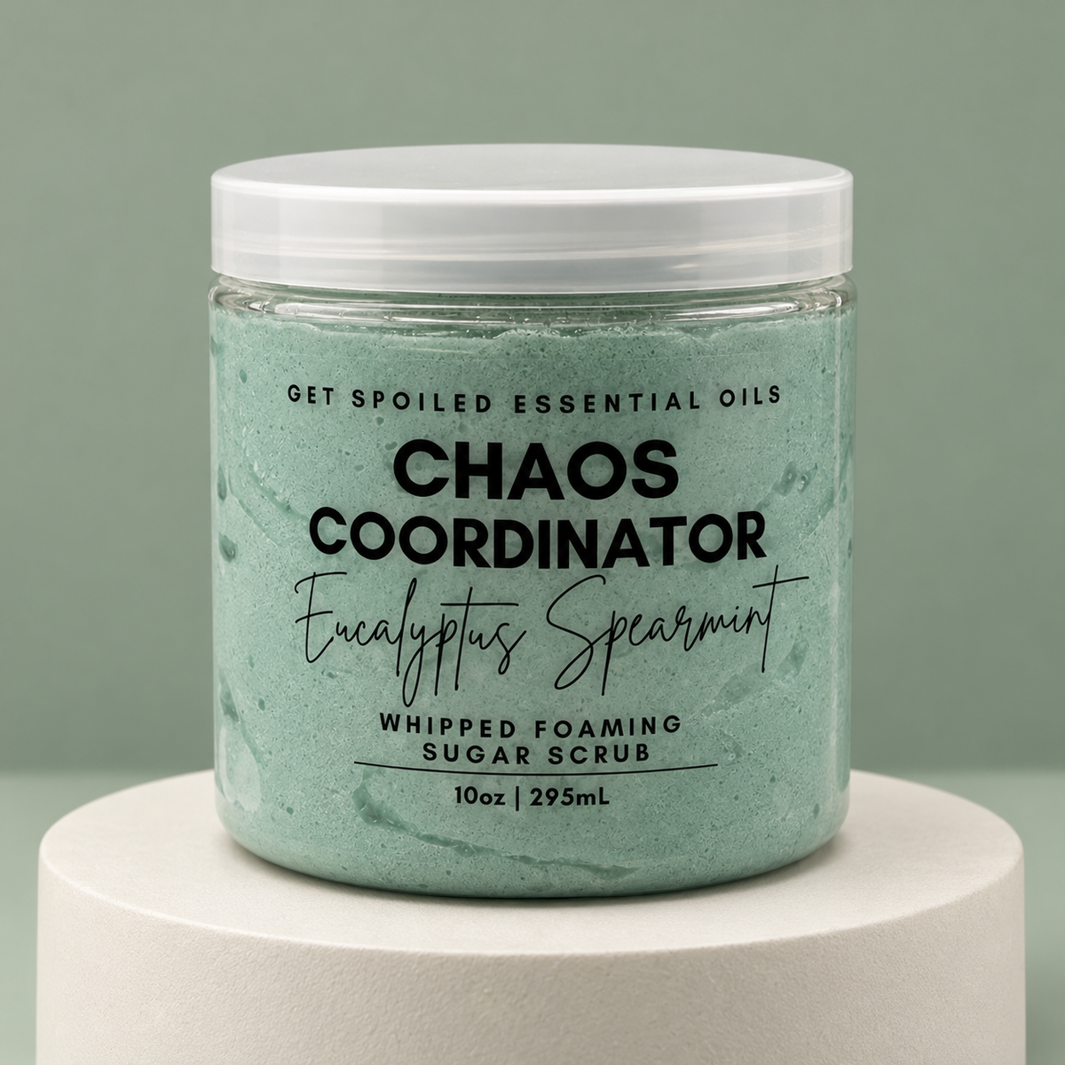 Chaos Coordinator Whipped Foaming Sugar Scrub in Eucalyptus Spearmint