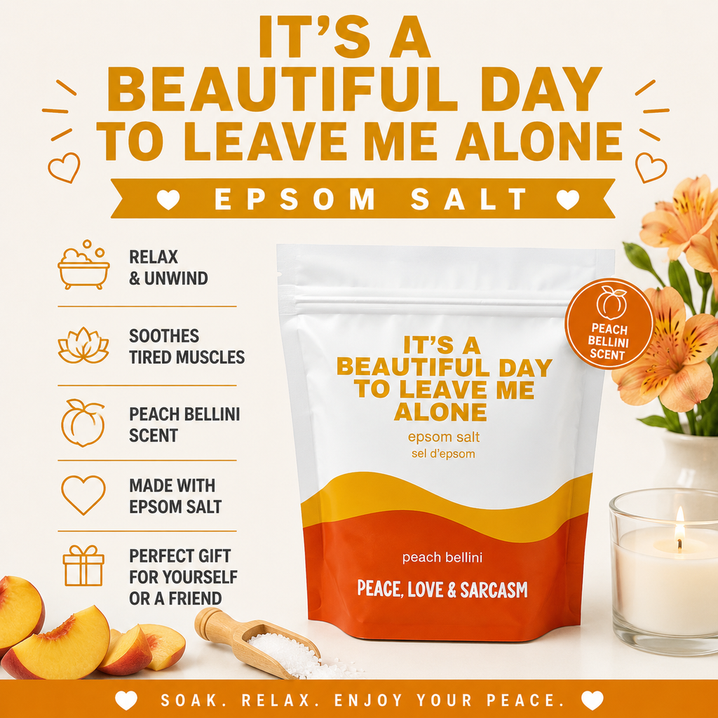 Leave Me Alone Epsom Salt Bath Soak – Funny Self-Care Gift