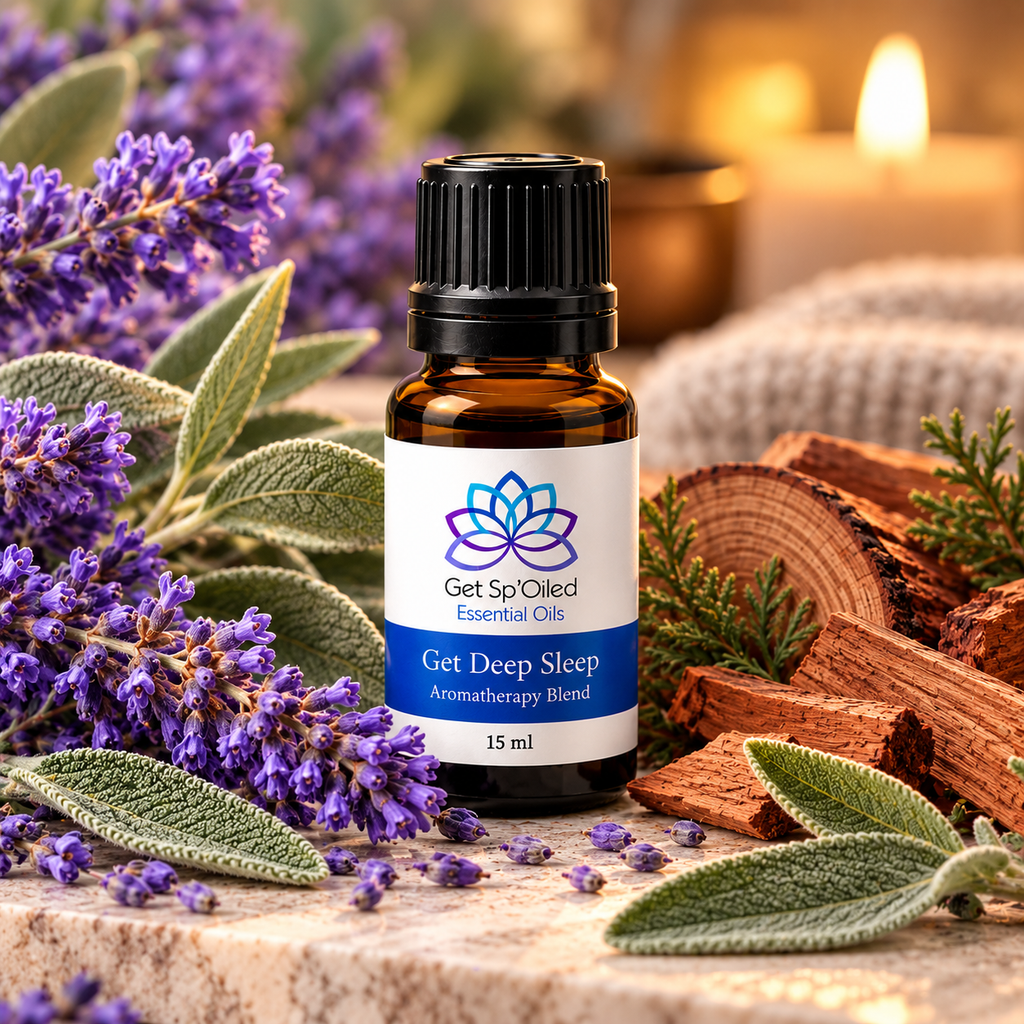 Deep Sleep Essential Oil Set, Diffuser Blend & Roll-On