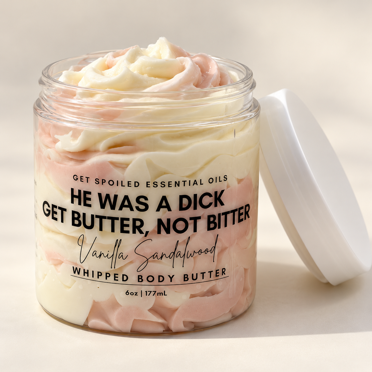 He Was A Dick Vanilla Sandalwood Sugar Scrub and Body Butter Gift Set