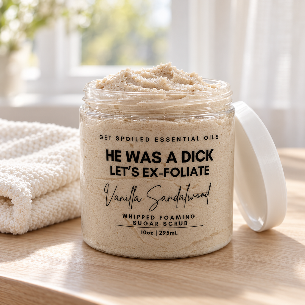He Was A Dick Vanilla Sandalwood Whipped Foaming Sugar Scrub