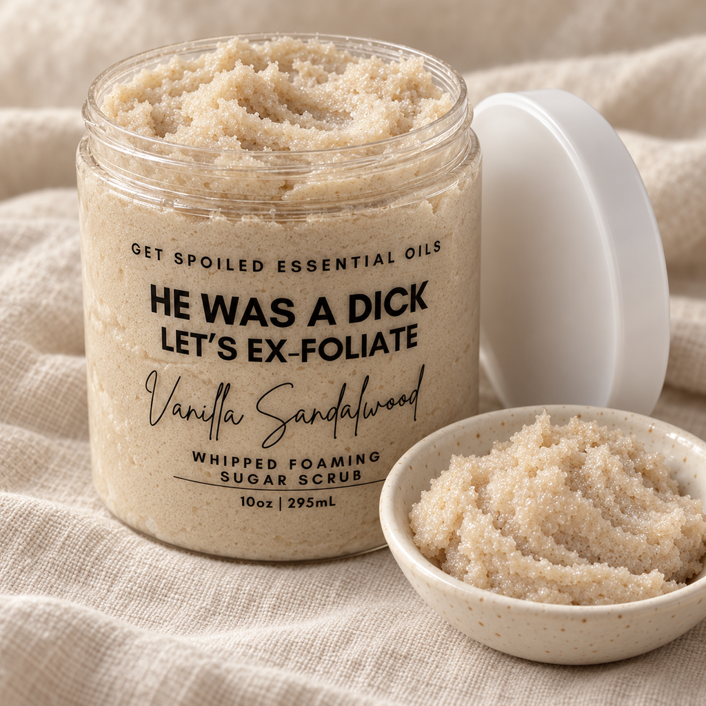 He Was A Dick Vanilla Sandalwood Whipped Foaming Sugar Scrub