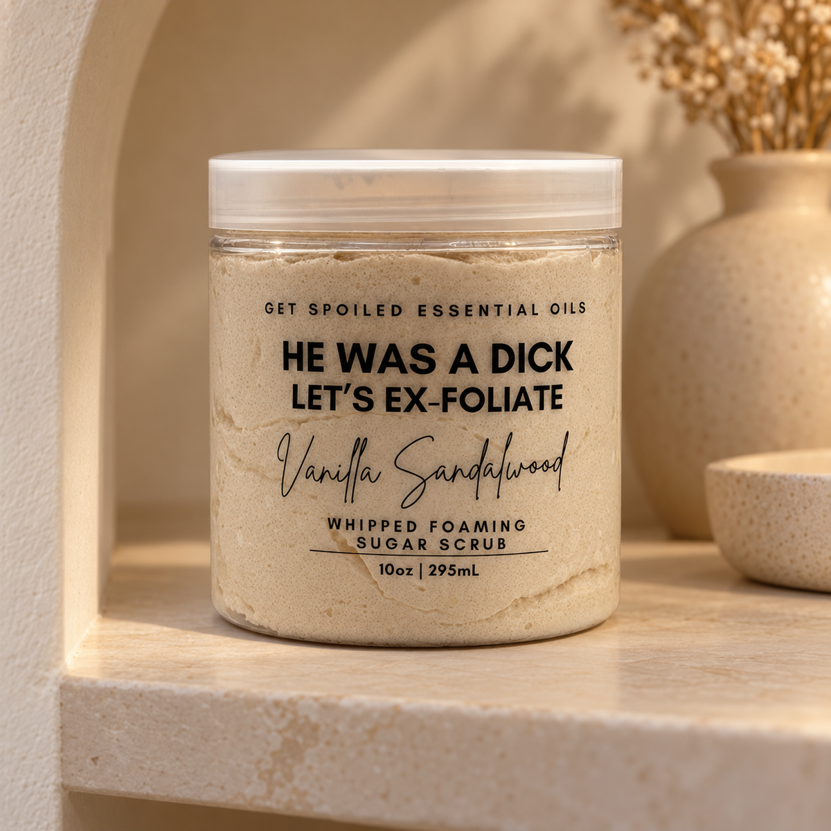 He Was A Dick Vanilla Sandalwood Whipped Foaming Sugar Scrub