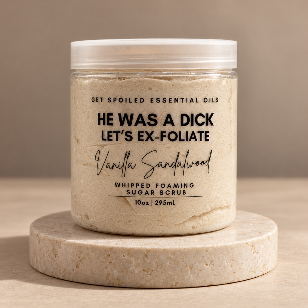 He Was A Dick Vanilla Sandalwood Whipped Foaming Sugar Scrub