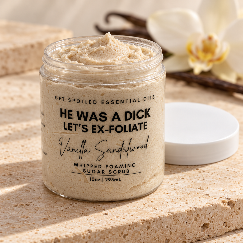 He Was A Dick Vanilla Sandalwood Whipped Foaming Sugar Scrub