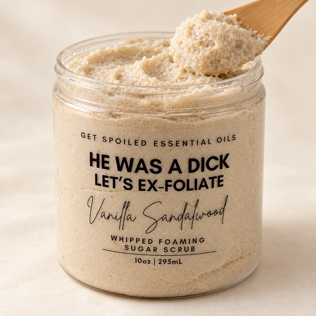 He Was A Dick Vanilla Sandalwood Whipped Foaming Sugar Scrub
