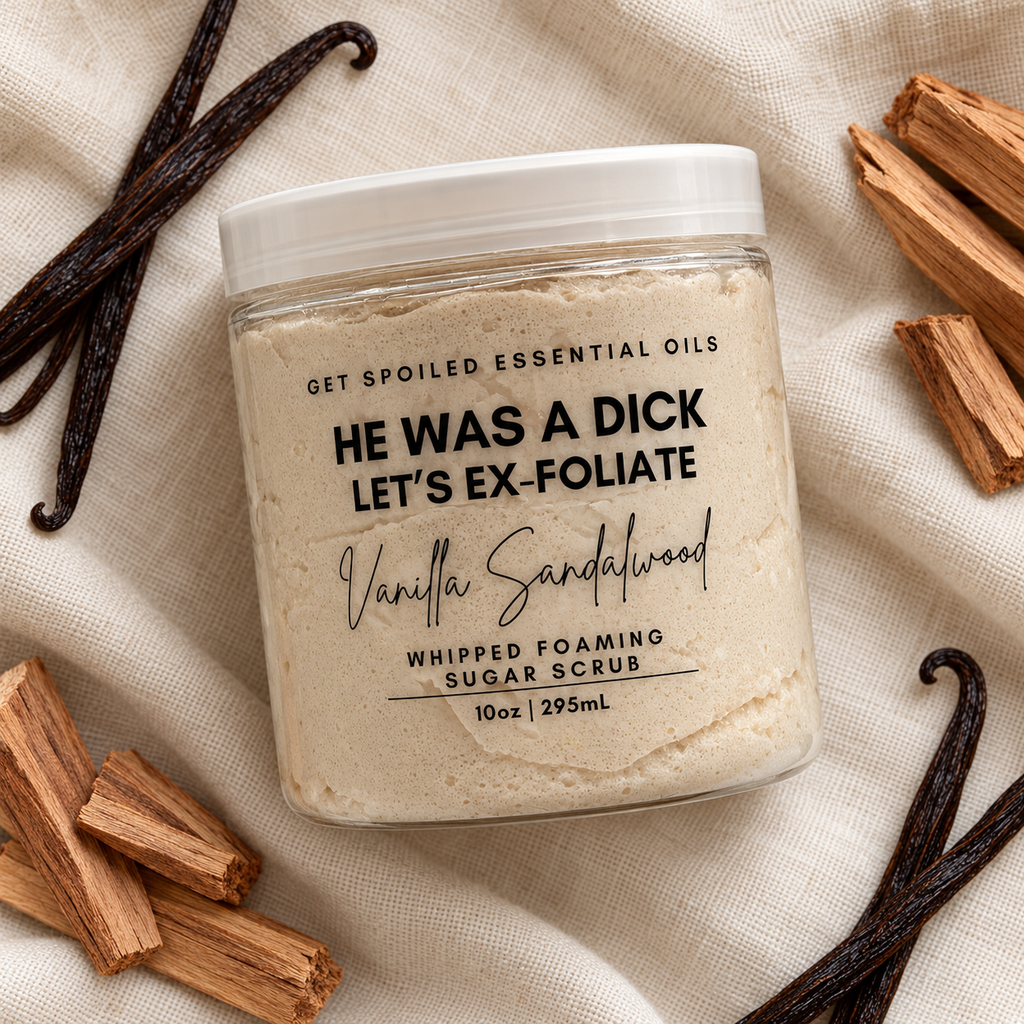He Was A Dick Vanilla Sandalwood Whipped Foaming Sugar Scrub