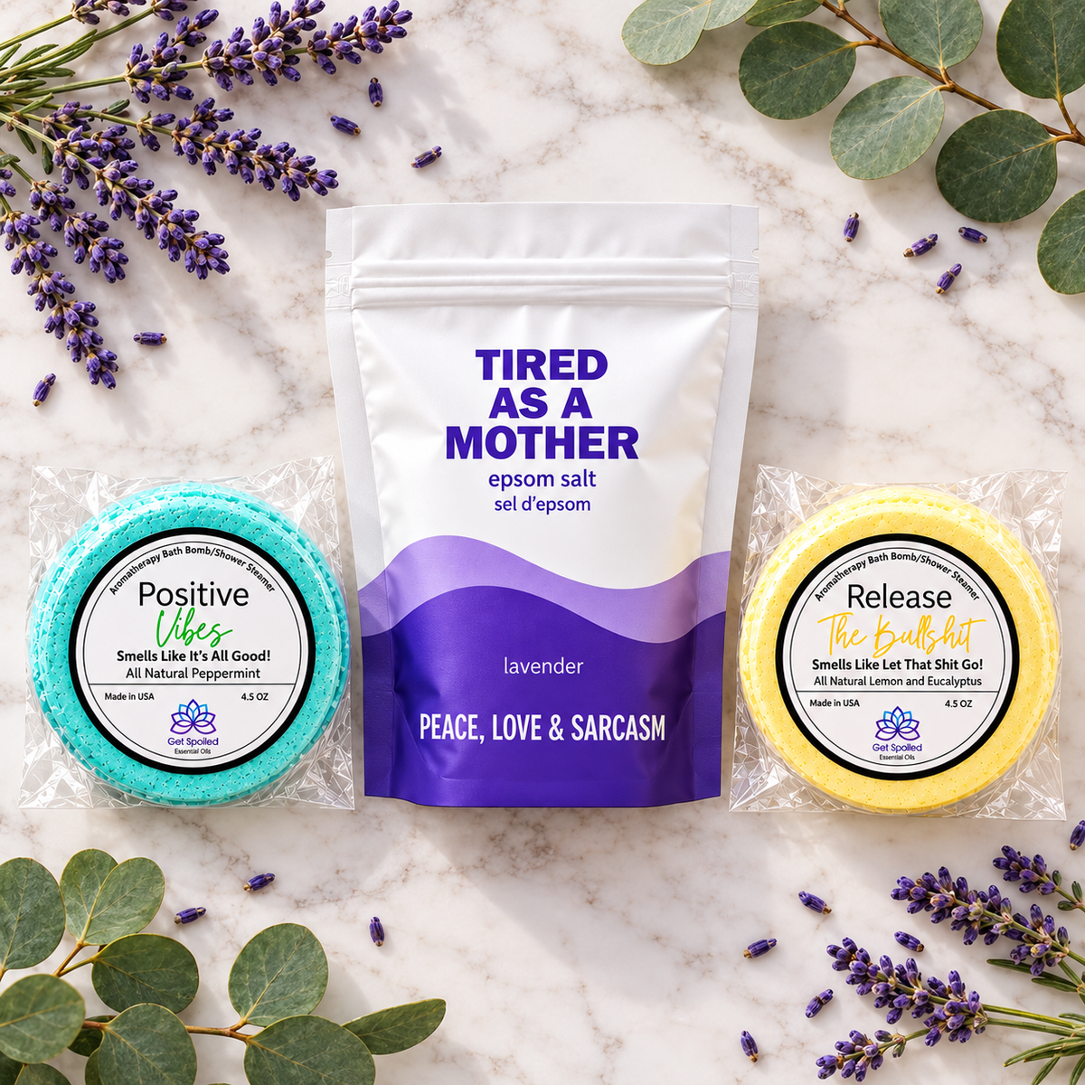Tired As A Mother Bath Gift Set