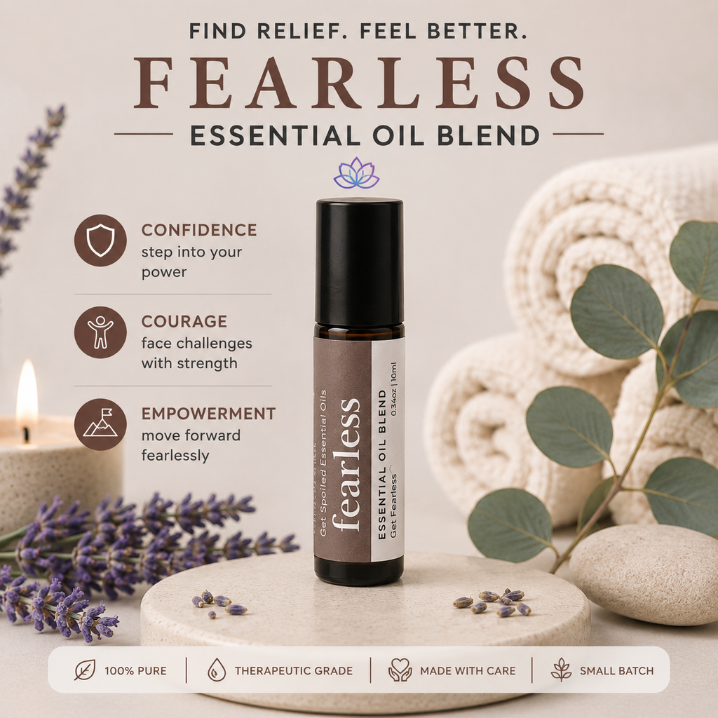 Get Fearless Essential Oil Roll-On – Aromatherapy for Confidence, Self-Esteem & Anxiety Relief