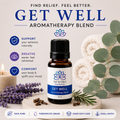 Get Well Essential Oil Blend, 15ml, Diffuser Blend, Fall Aromatherapy, Immunity Support