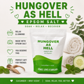Hungover As Hell Epsom Salt Soak – Funny Hangover Recovery Bath, Cucumber Mint