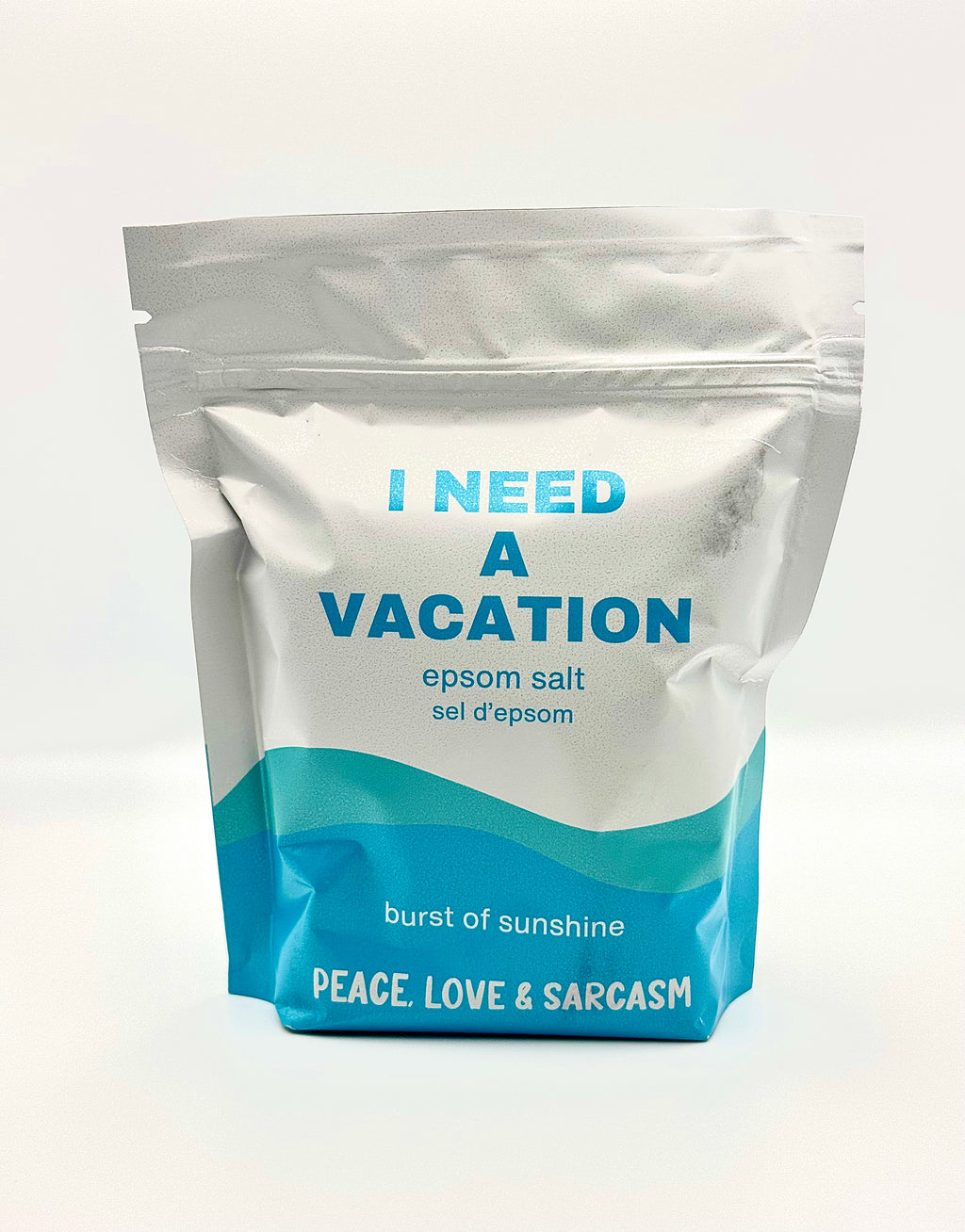 I Need A Vacation Epsom Salt Bath Soak – Funny Self-Care Gift