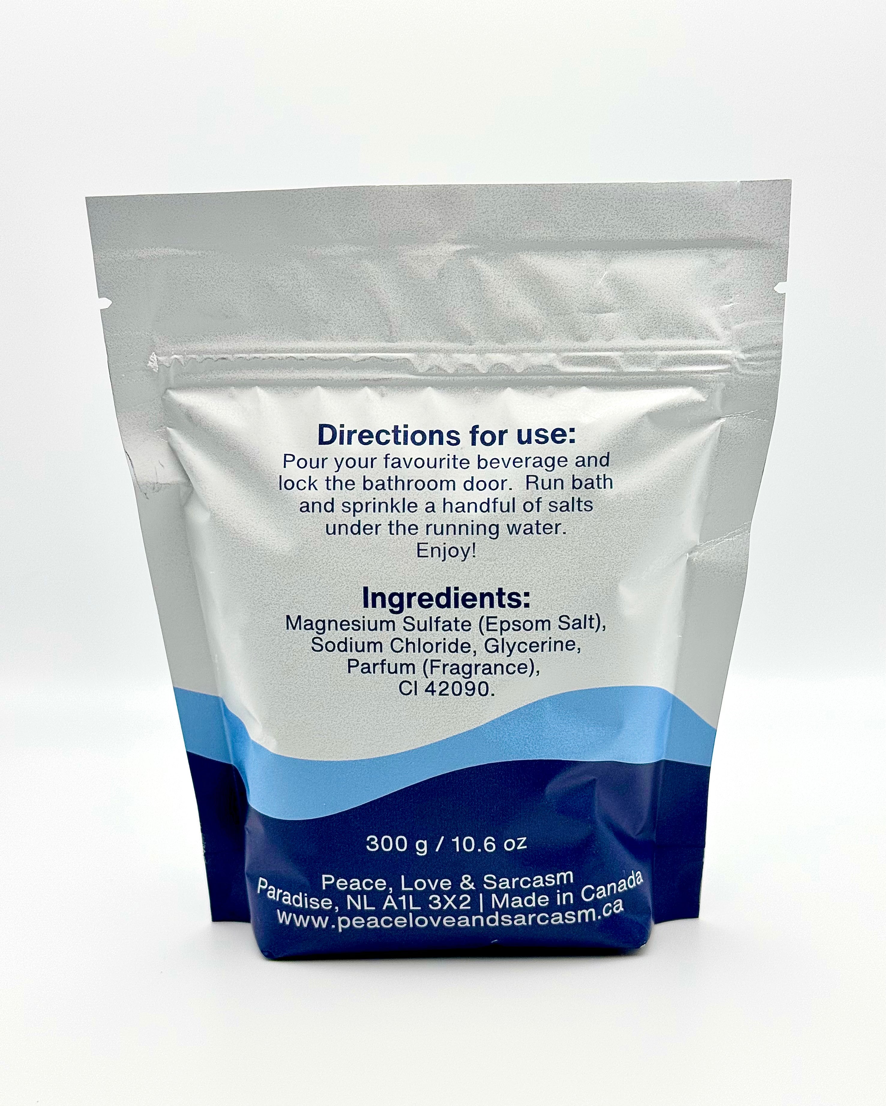 Less Murdery Epsom Salt Soak and Bath Bomb/Shower Steamer Gift Set