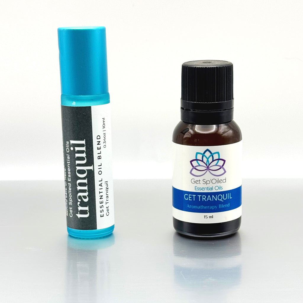 Tranquil Essential Oil Blend Set – Aromatherapy Diffuser & Roll-On