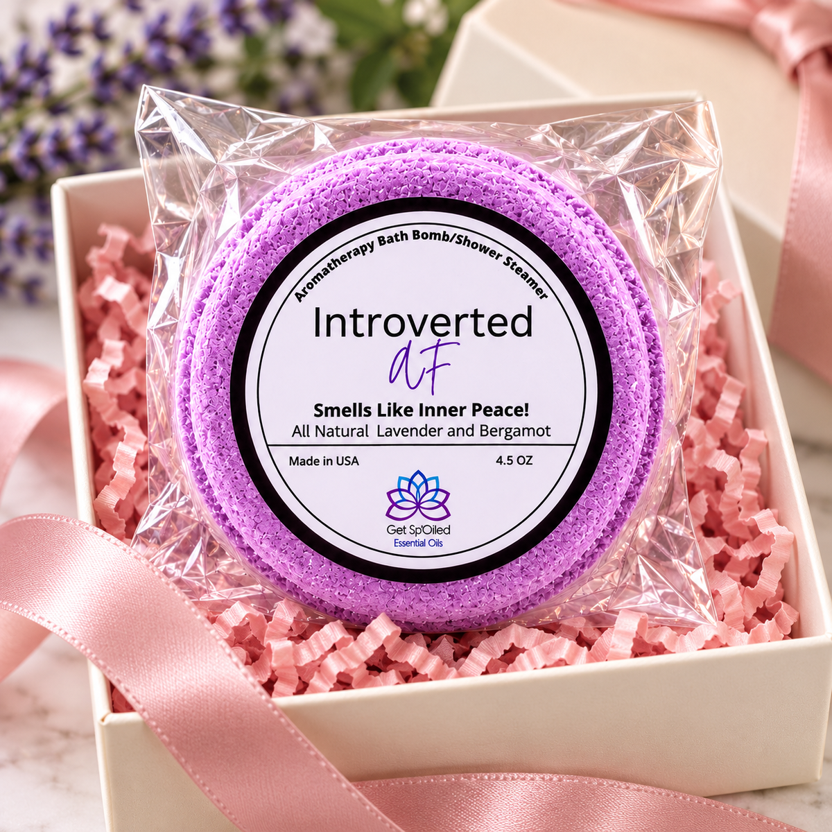 Introverted AF Bath Bomb & Shower Steamer