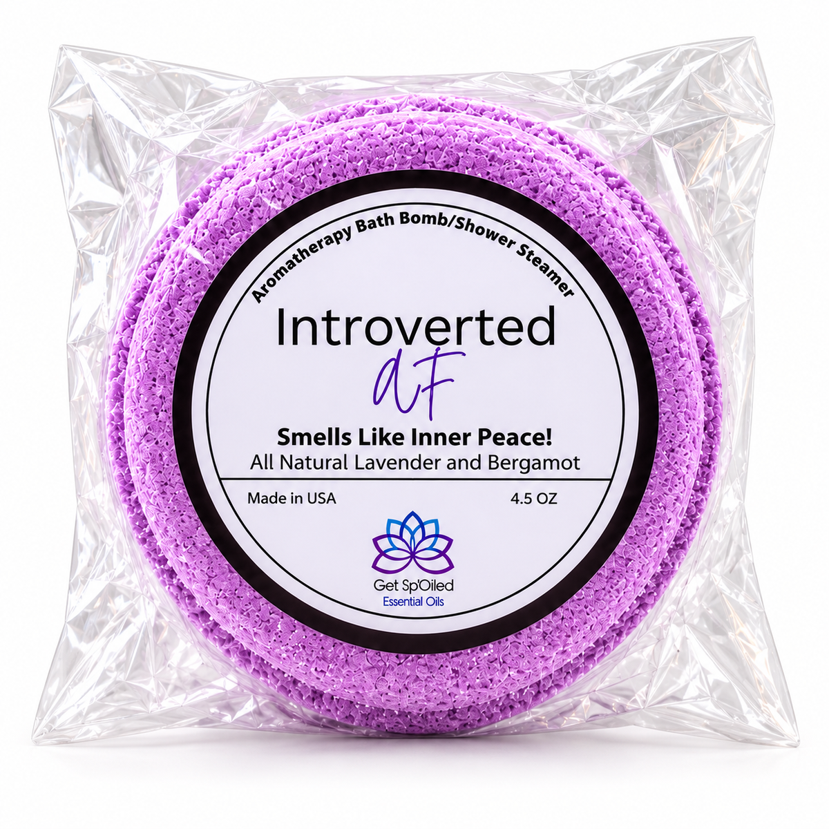 Introverted AF Bath Bomb & Shower Steamer