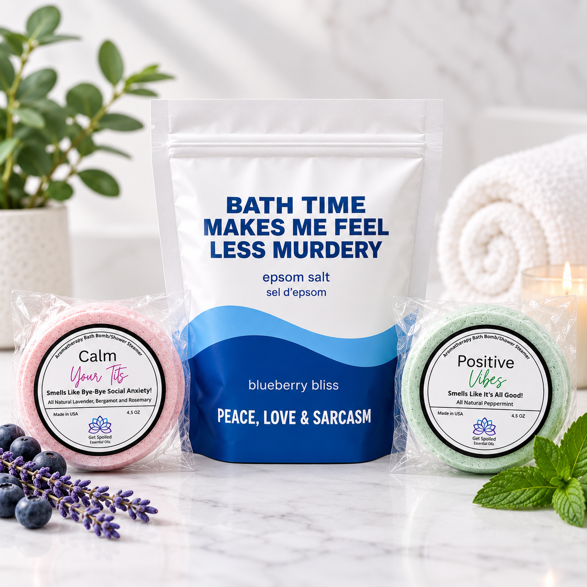 Less Murdery Bath Gift Set