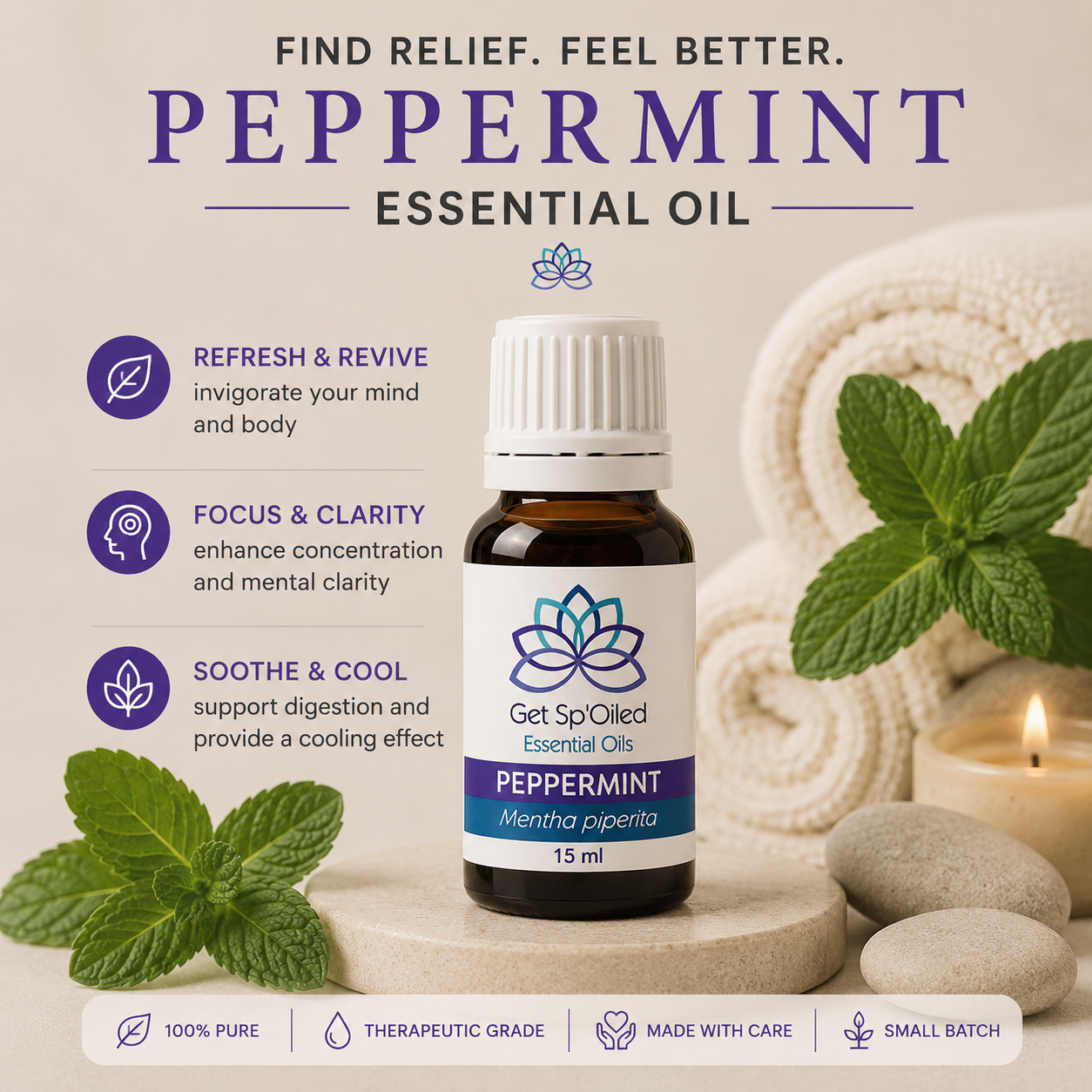 Pure Peppermint Essential Oil