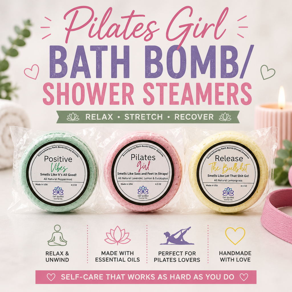 Pilates Girl Bath Bomb Shower Steamer Set – Aromatherapy Spa Gift