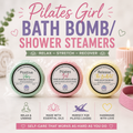 Pilates Girl Bath Bomb Shower Steamer Set – Aromatherapy Spa Gift