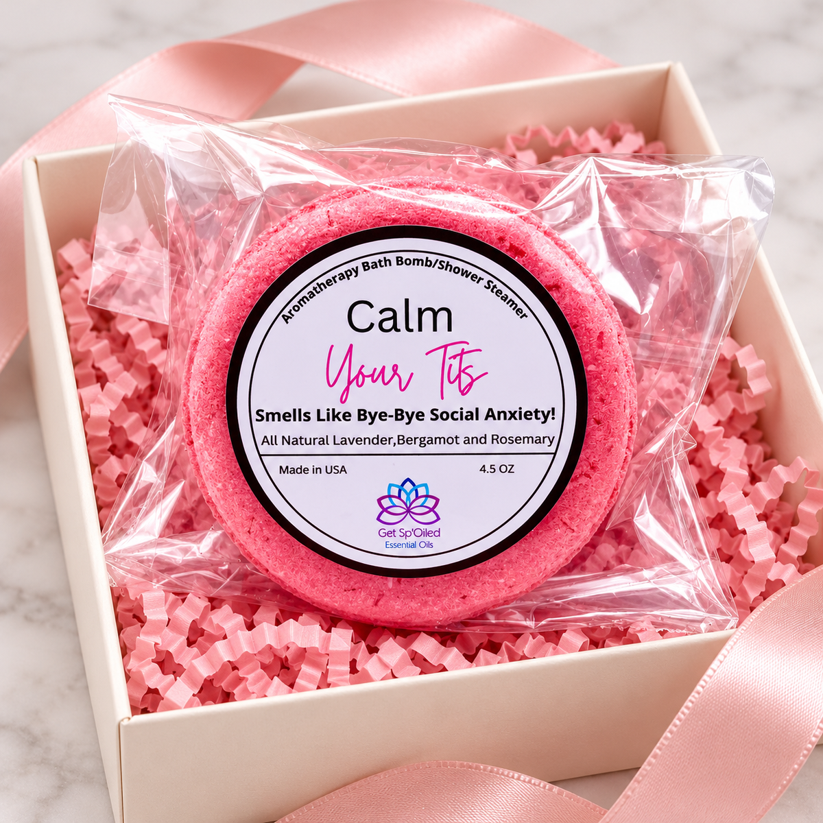 Calm Your Tits Bath Bomb & Shower Steamer