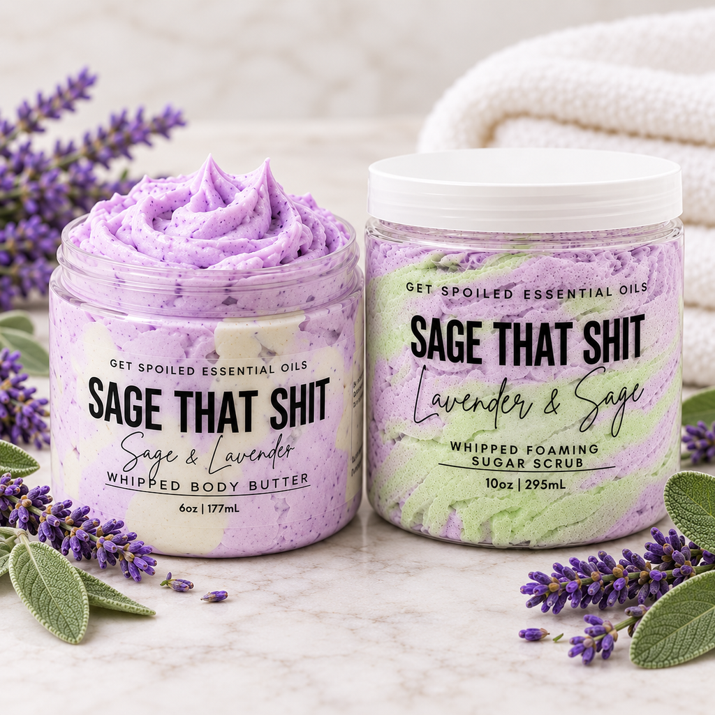 Sage That Shit Whipped Body Butter and Sugar Scrub