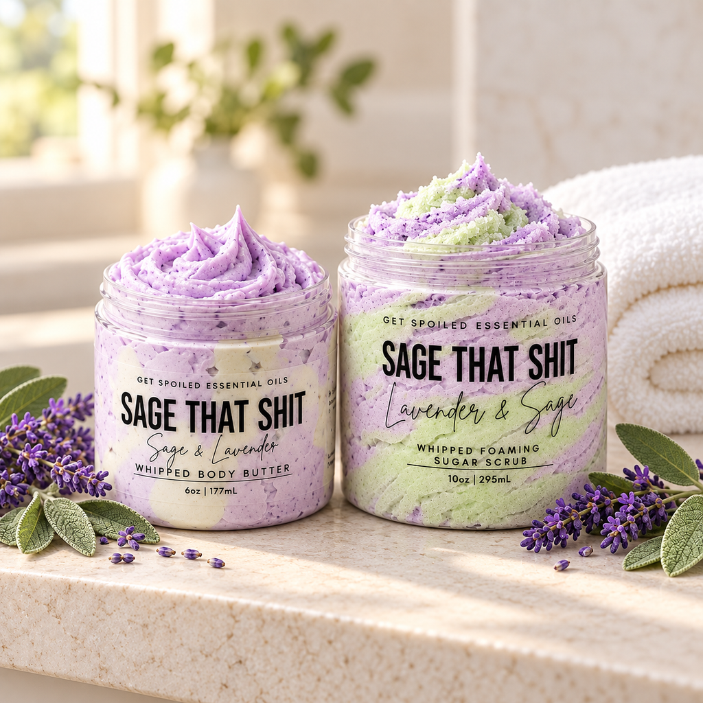 Sage That Shit Whipped Body Butter and Sugar Scrub