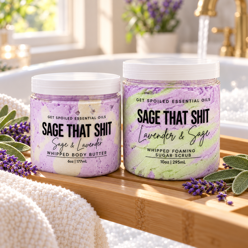Sage That Shit Whipped Body Butter and Sugar Scrub
