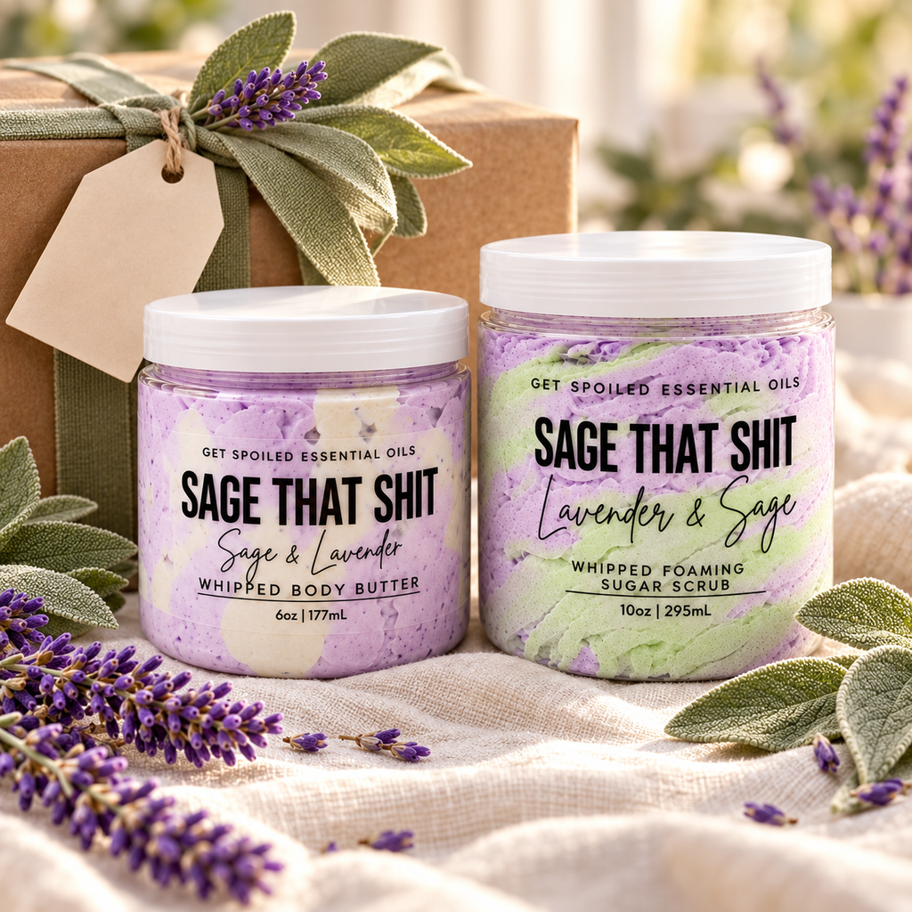 Sage That Shit Whipped Body Butter and Sugar Scrub