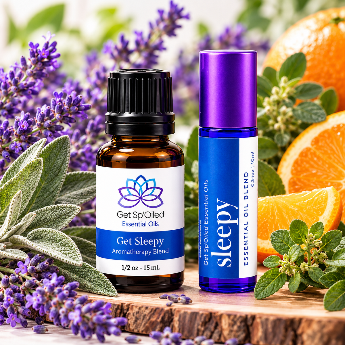 Get Sleepy Essential Oil Blend & Roll On Set