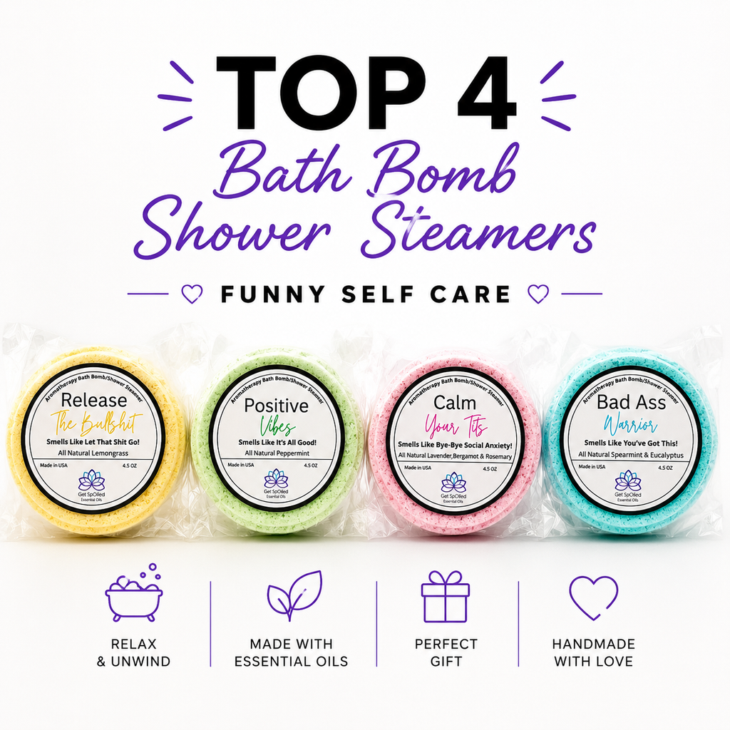 Funny Bath Bomb/Shower Steamer Set, Self-Care Spa Gift